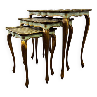 Set of 3 vintage nesting tables / side tables