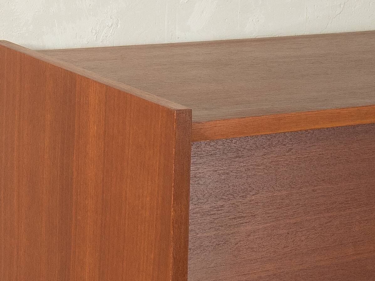 Classic shoe cabinet from the 1960s with brass handles