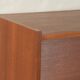 Classic shoe cabinet from the 1960s with brass handles