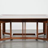 Beautiful and luxurious large square Art Deco design coffee table