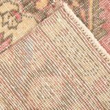 3x12 Pale Red Cream Soft Wool Vintage Runner Rug