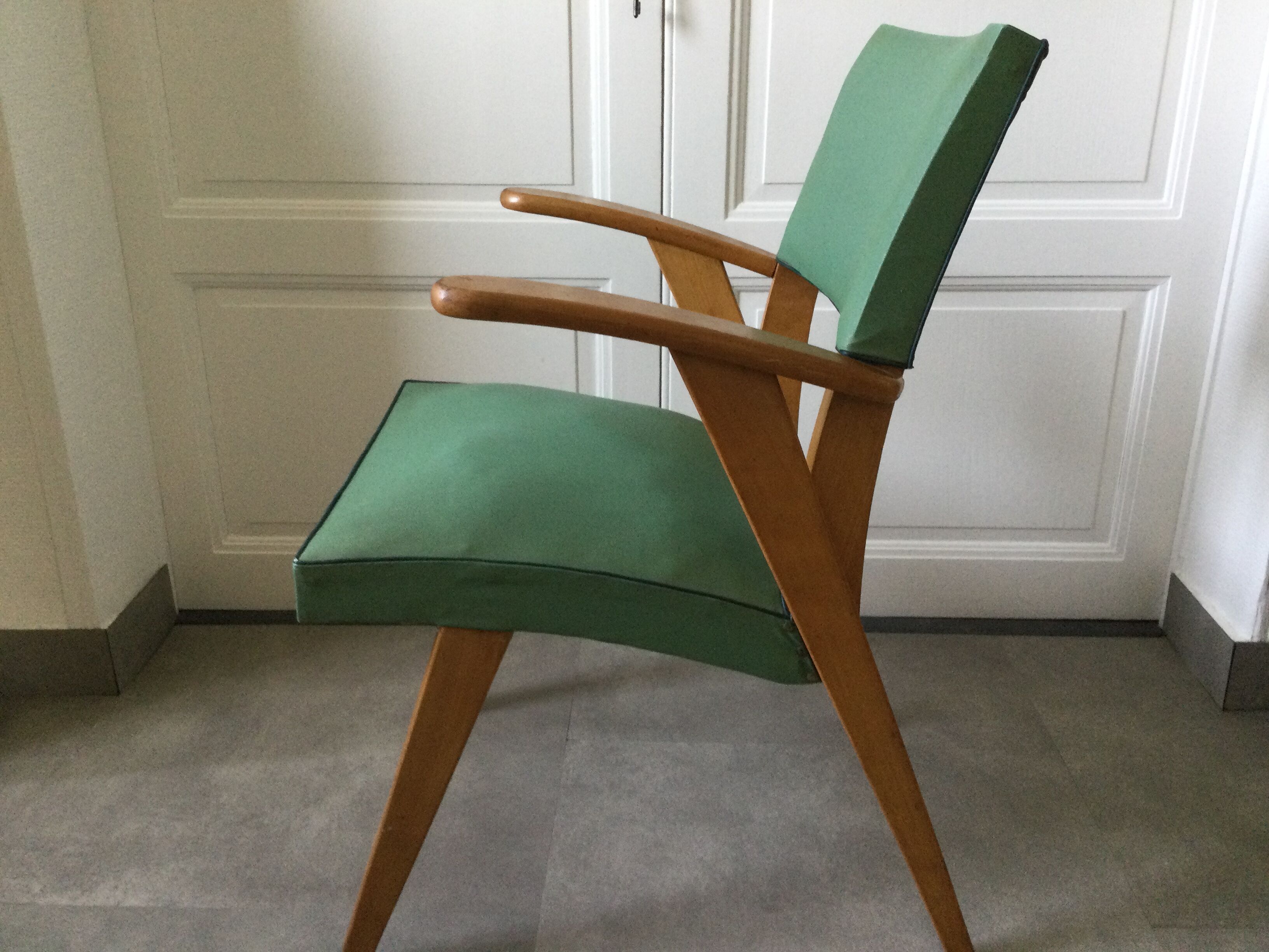 Vintage 50s bridge chair