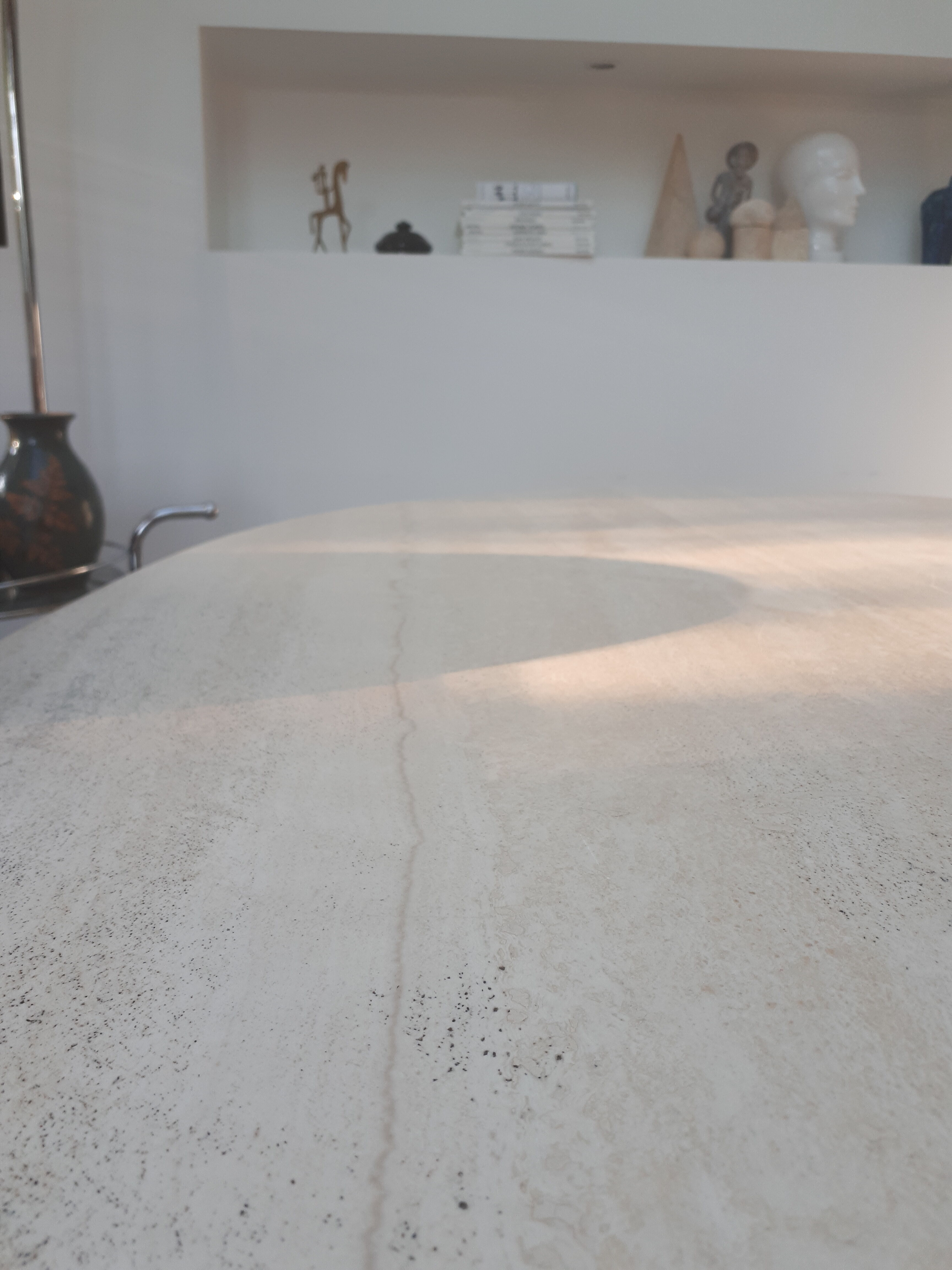 Roche Bobois travertine table