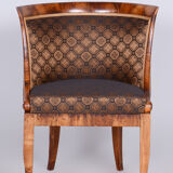 Restored Biedermeier Walnut Armchair, Vienna, Austria, 1820s