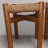 Pair of vintage stools called Méribel by Charlotte PERRIAND