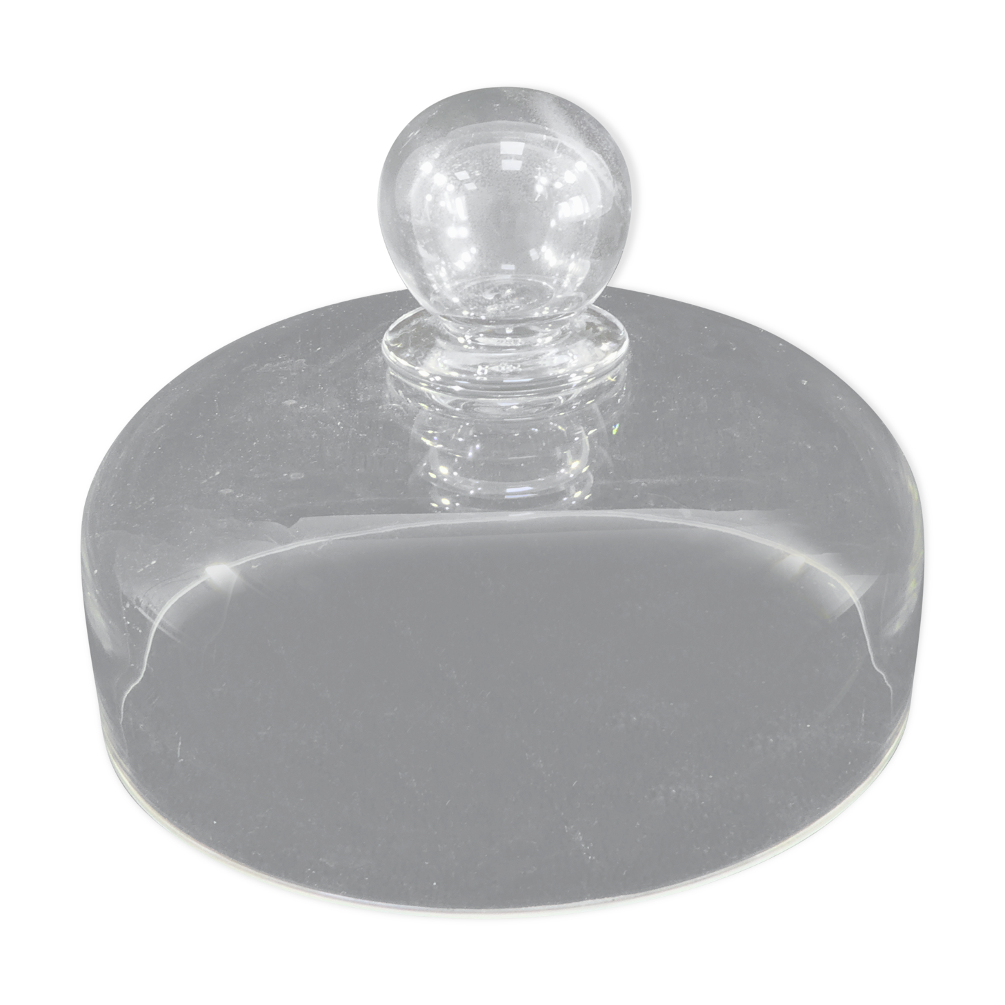 Old cheese bell in blown glass