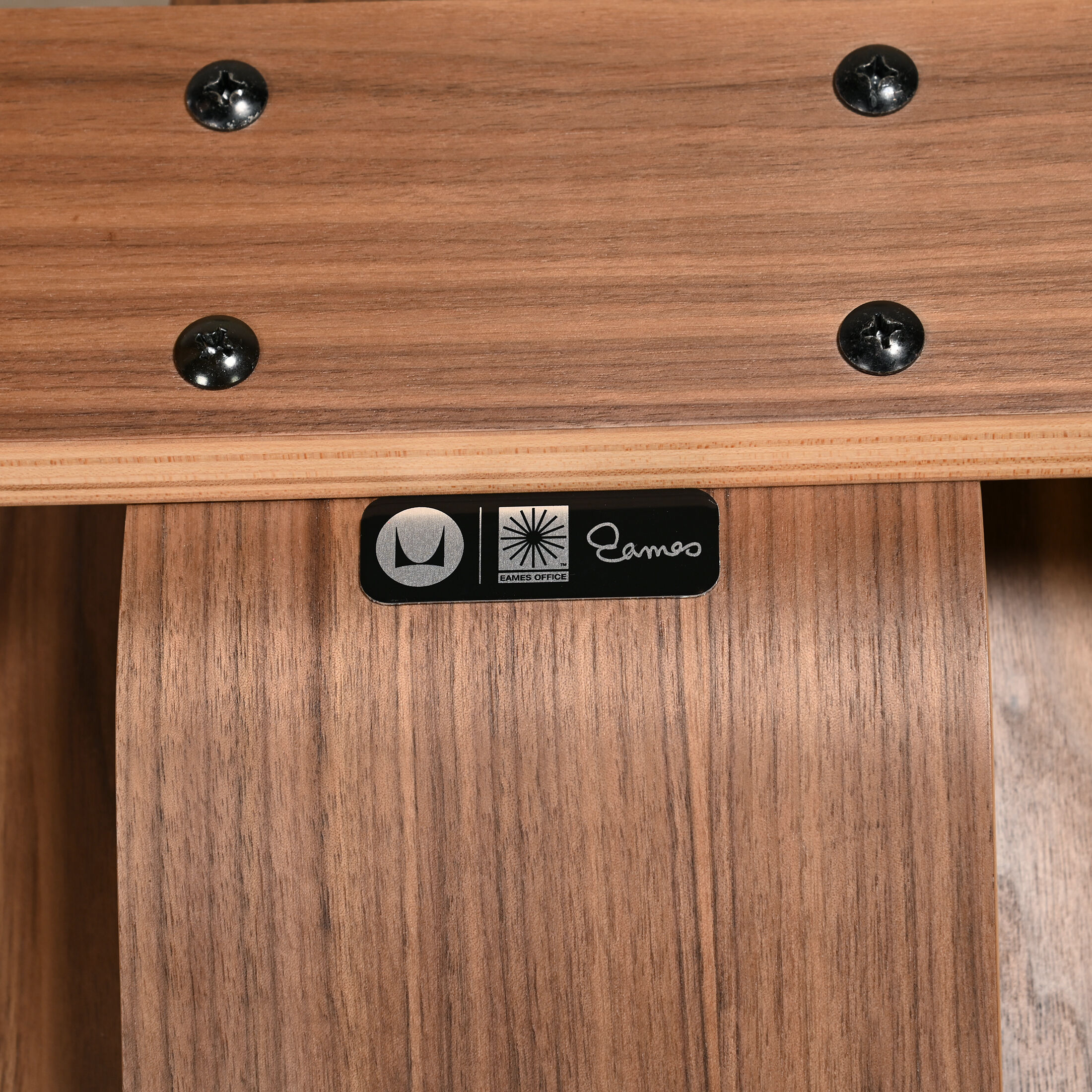 Charles & Ray Eames LCW walnut lounge chair for Herman Miller