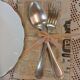 Set of 10 antique silver-plated cutlery