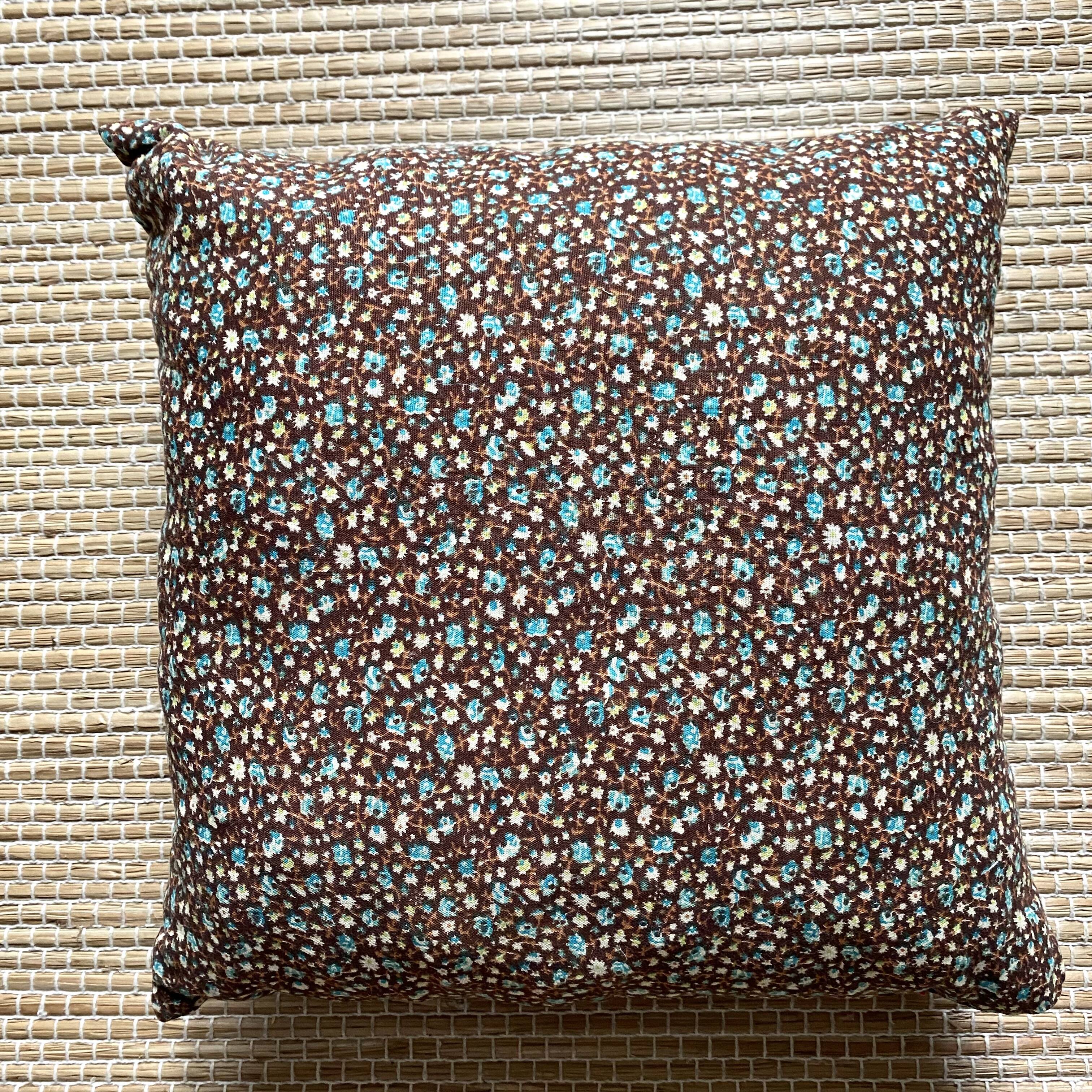 2 vintage floral cushions