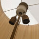 Lampadaire pied tripode en bronze vintage
