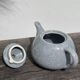 1980s speckled grey and white teapot