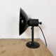 Vintage Industrial Black Enamel Table Lamp from EB, 1950s