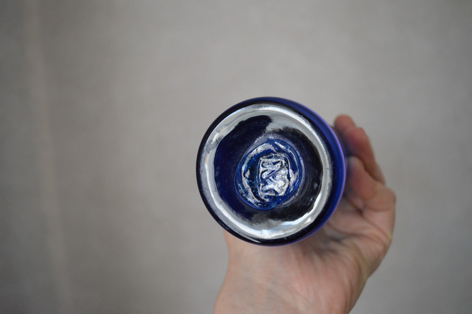 Vase signed bottle Moor old time 1970