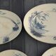 Gien earthenware service, Vues d'Orient model, 21 pieces, late 19th century