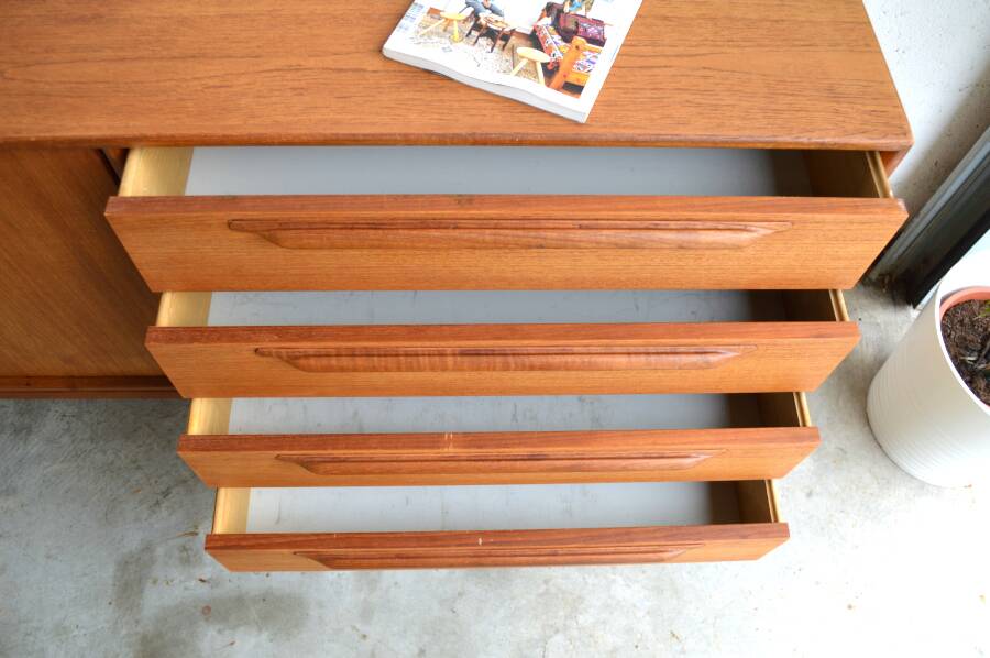 Teak sideboard by Heinrich Riestenpatt for RT Möbel.