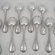 Christofle Marly, 12 dessert spoons, silver-plated metal, 17 cm.