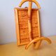 1960s rattan wall hooks