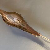 Flared cup in bubbled Murano crystal