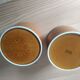 Set of 2 vintage Hornsea Saffron round ceramic tins