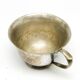 Art Deco bouillon cup, silver-plated brass, Norblin, Poland, 1930s
