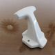 Old coat hook in white porcelain art deco years 30 40
