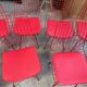 Suite de 10 chaises en métal
