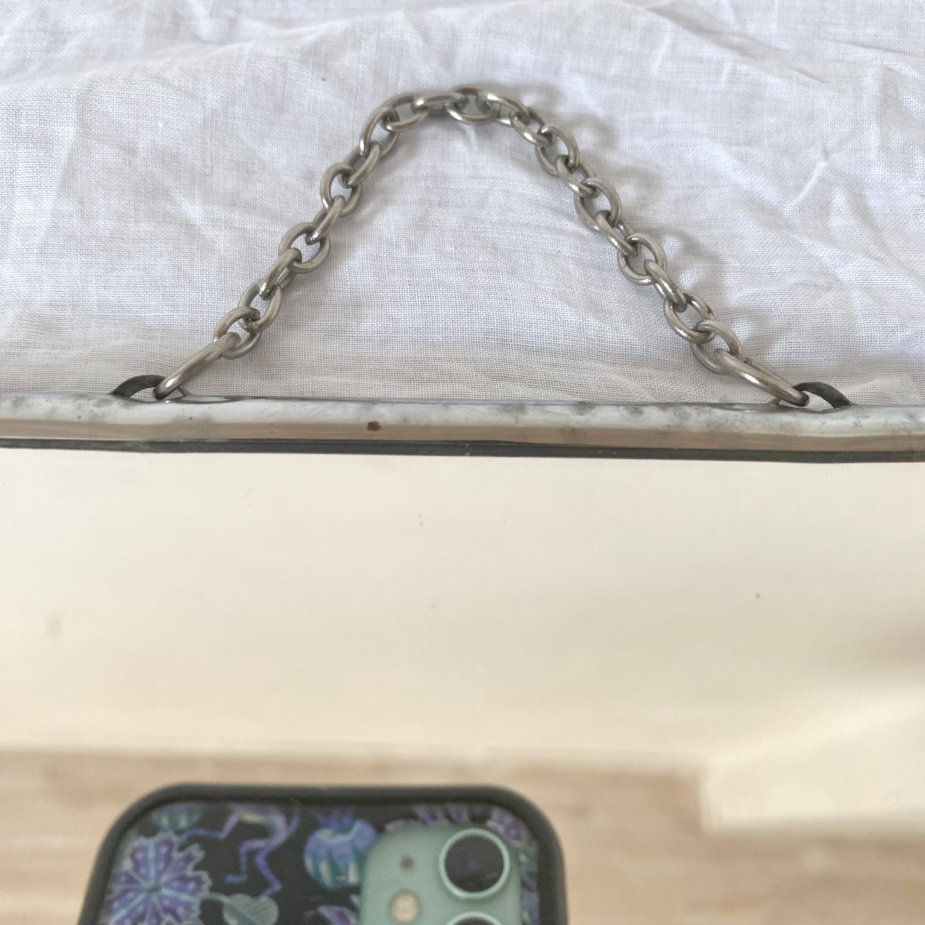Barber's mirror with chain