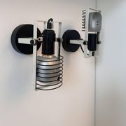 Pair of vintage Sintesi adjustable wall lights, by Gismonti for Artemide, Italy 1975