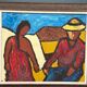 Original Swedish Oil on Canvas – “The Exchange” by Rollo – Signed – Vintage