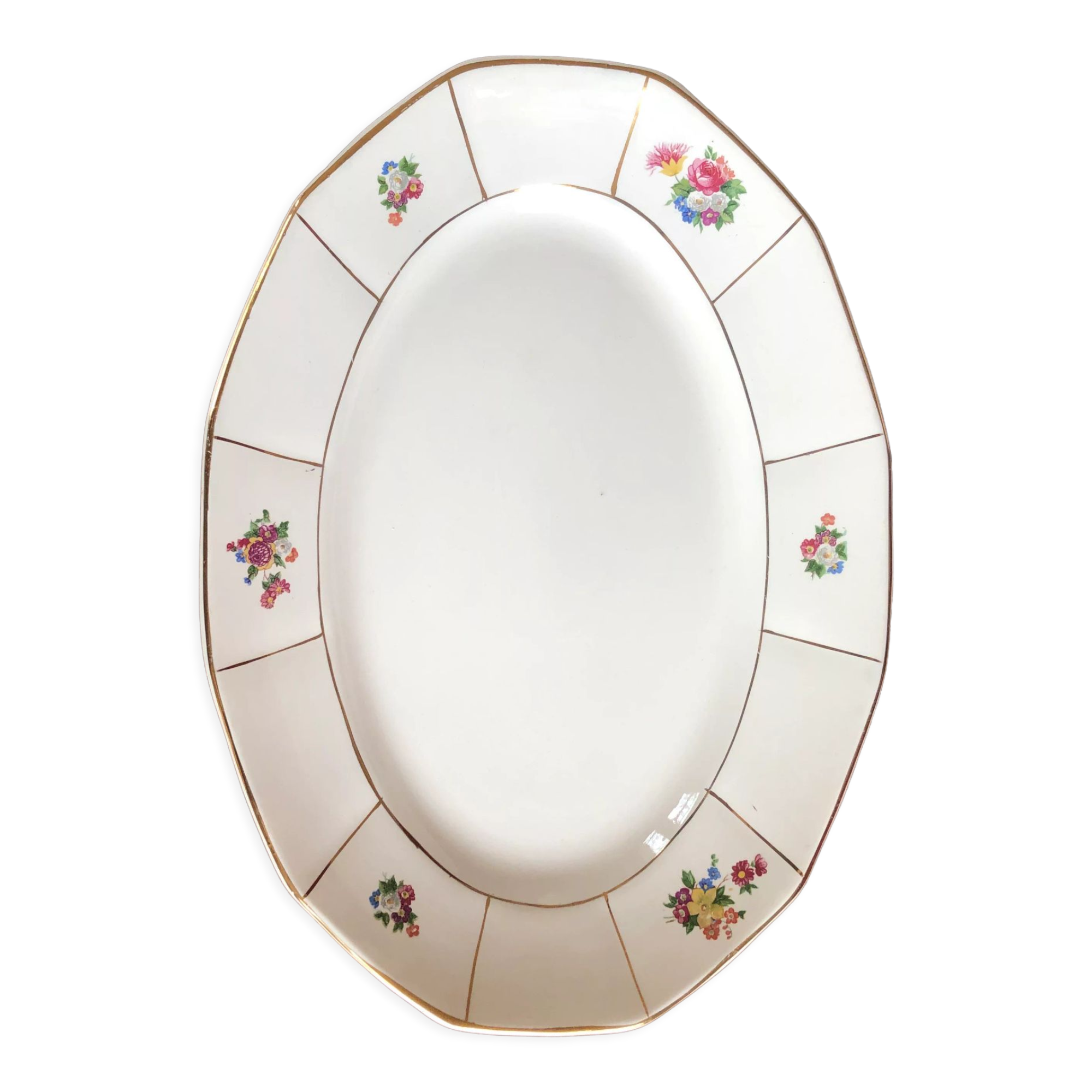 Oval dish Prado Digoin and Sarreguemines