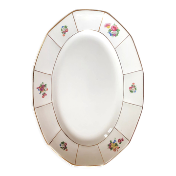 Plat ovale Prado Digoin et Sarreguemines