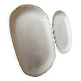 2 porcelain serving dishes from the early 20th century