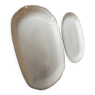 2 porcelain serving dishes from the early 20th century