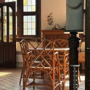 Vintage bamboo dining set in Chippendale style, Italy, year
