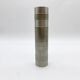 Vase rouleau brutaliste / aluminium brossé – 1960s