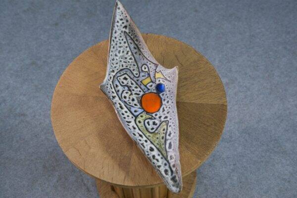 Empty ceramic pocket by Marius Bessone in Vallauris 1950's