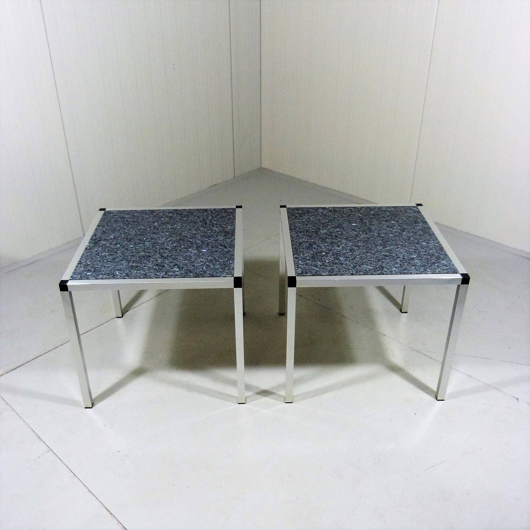 Granite side tables, 1970-80’s