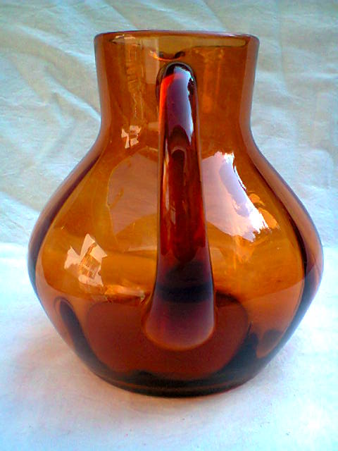 Blown glass jug
