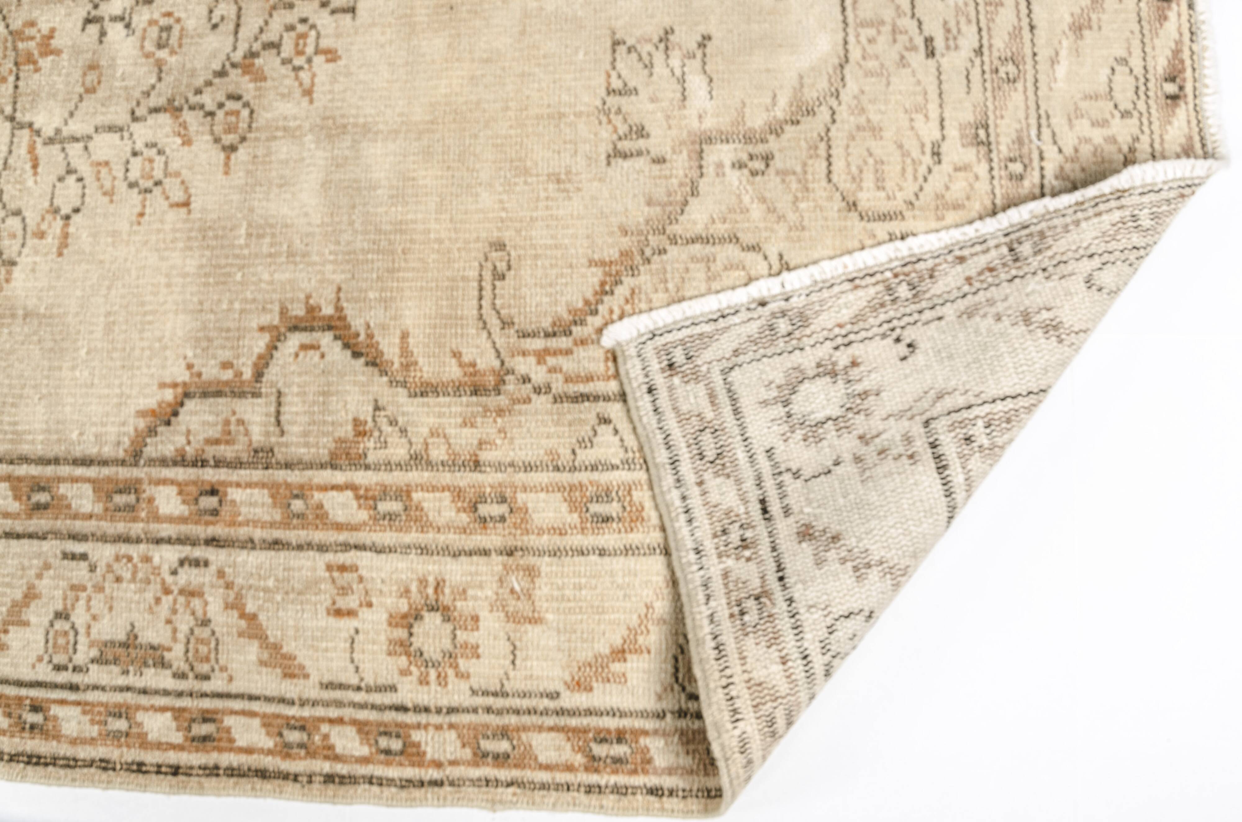 Neutral Vintage Anatolian Wool Rug