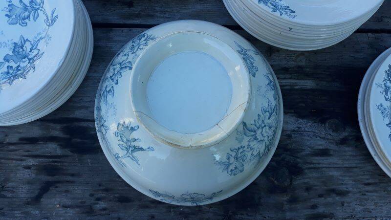 Part of the Floreal service from the Givors Earthenware Factory (Grigny Rhône)