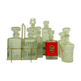 Set of 8 glass decanter crystal