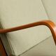 Danish 2-seater sofa in laminated beech and mahogany model AX by Peter Hvidt