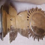 AranMula Kannadi magic mirror of the Kerala Lotus / Sun 20x31cm