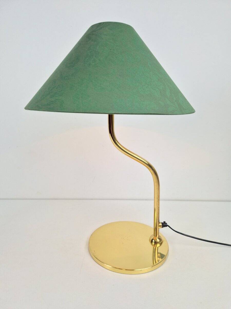 Vintage Regency Brass Table Lamp in the style of Josef Frank, 1960s
