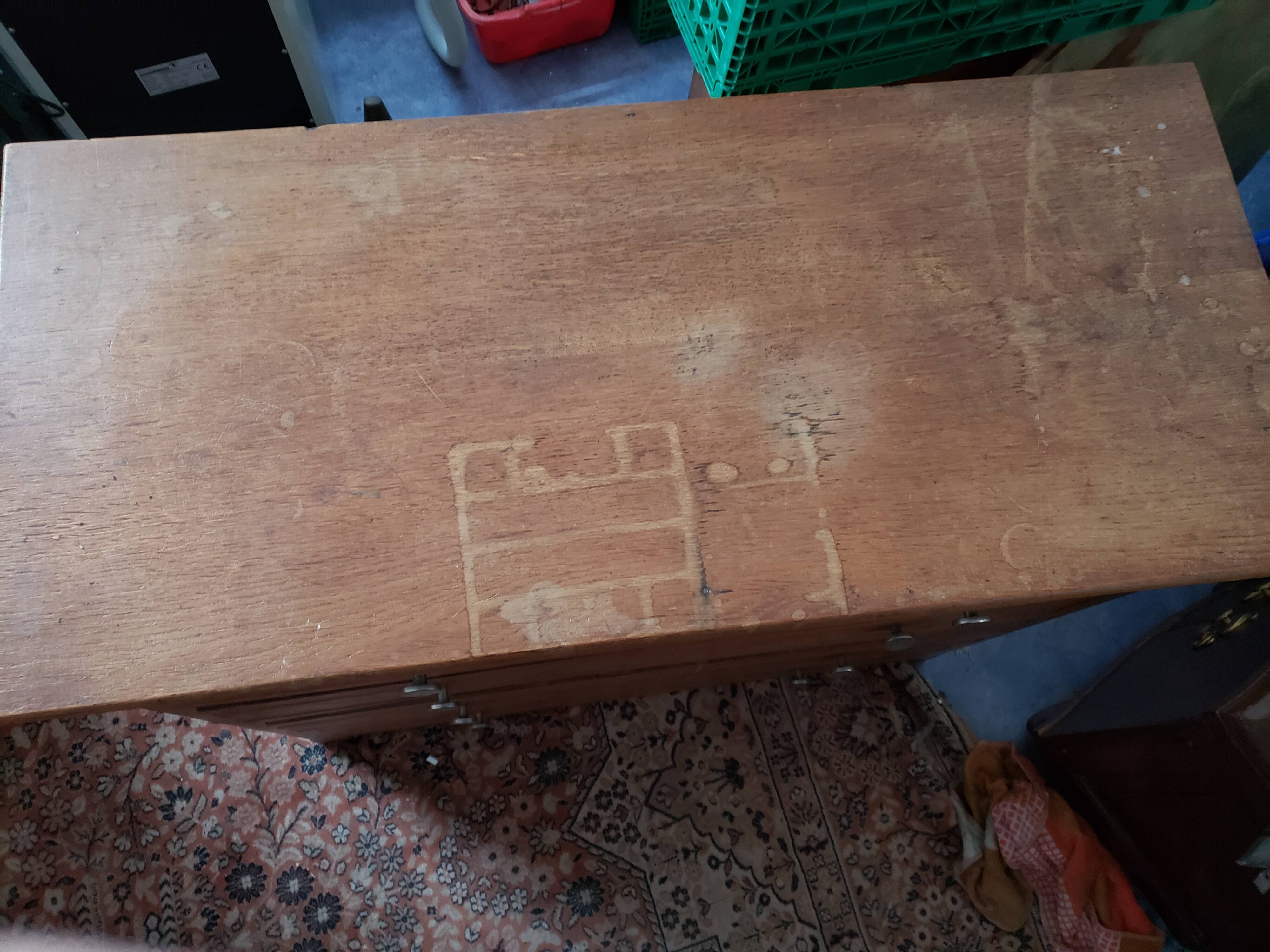 Commode 5 tiroirs en chêne