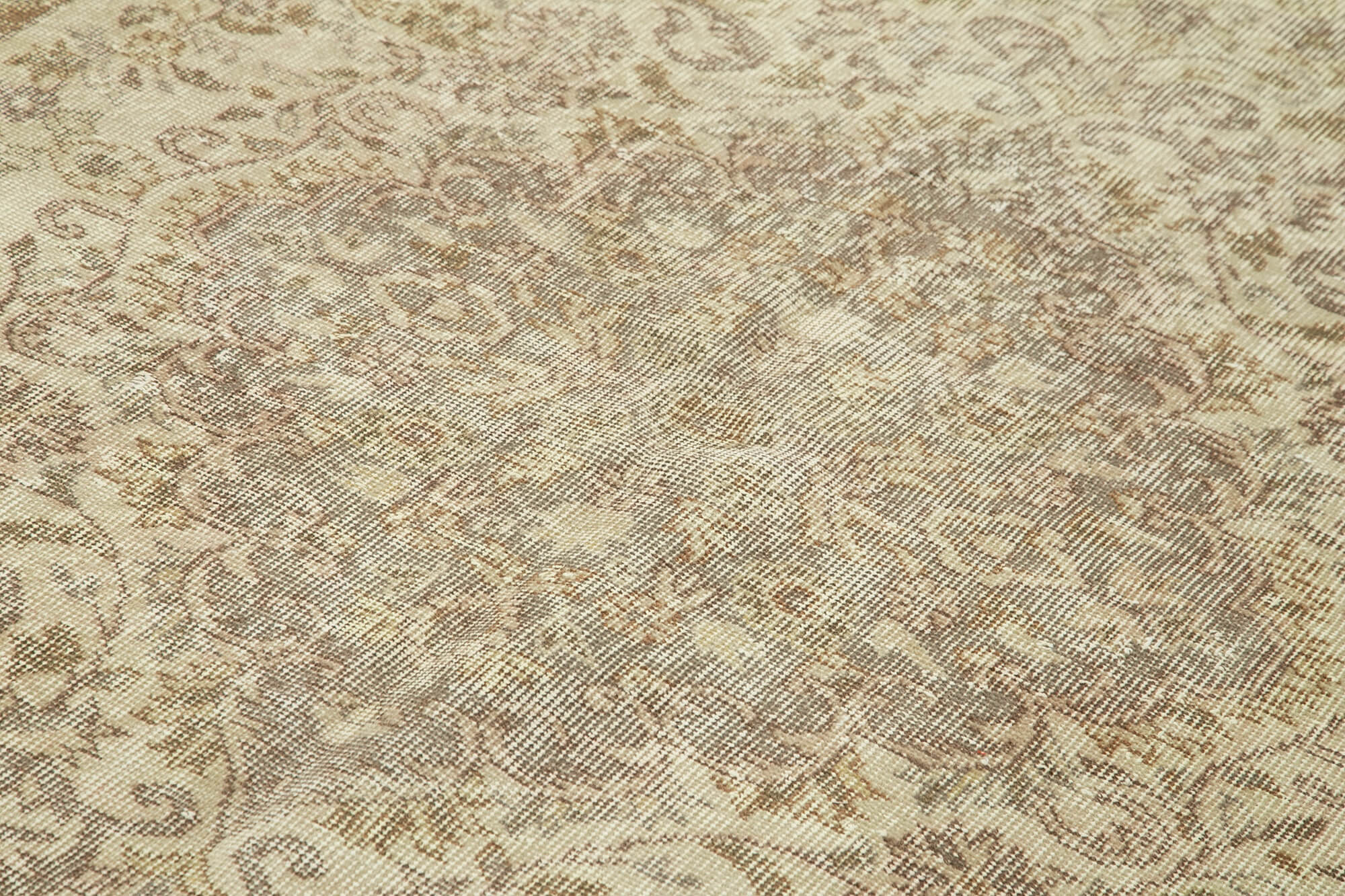 Handwoven contemporary anatolian beige carpet 193 cm x 300 cm