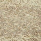 Tapis beige anatolien contemporain tissé à la main 193 cm x 300 cm
