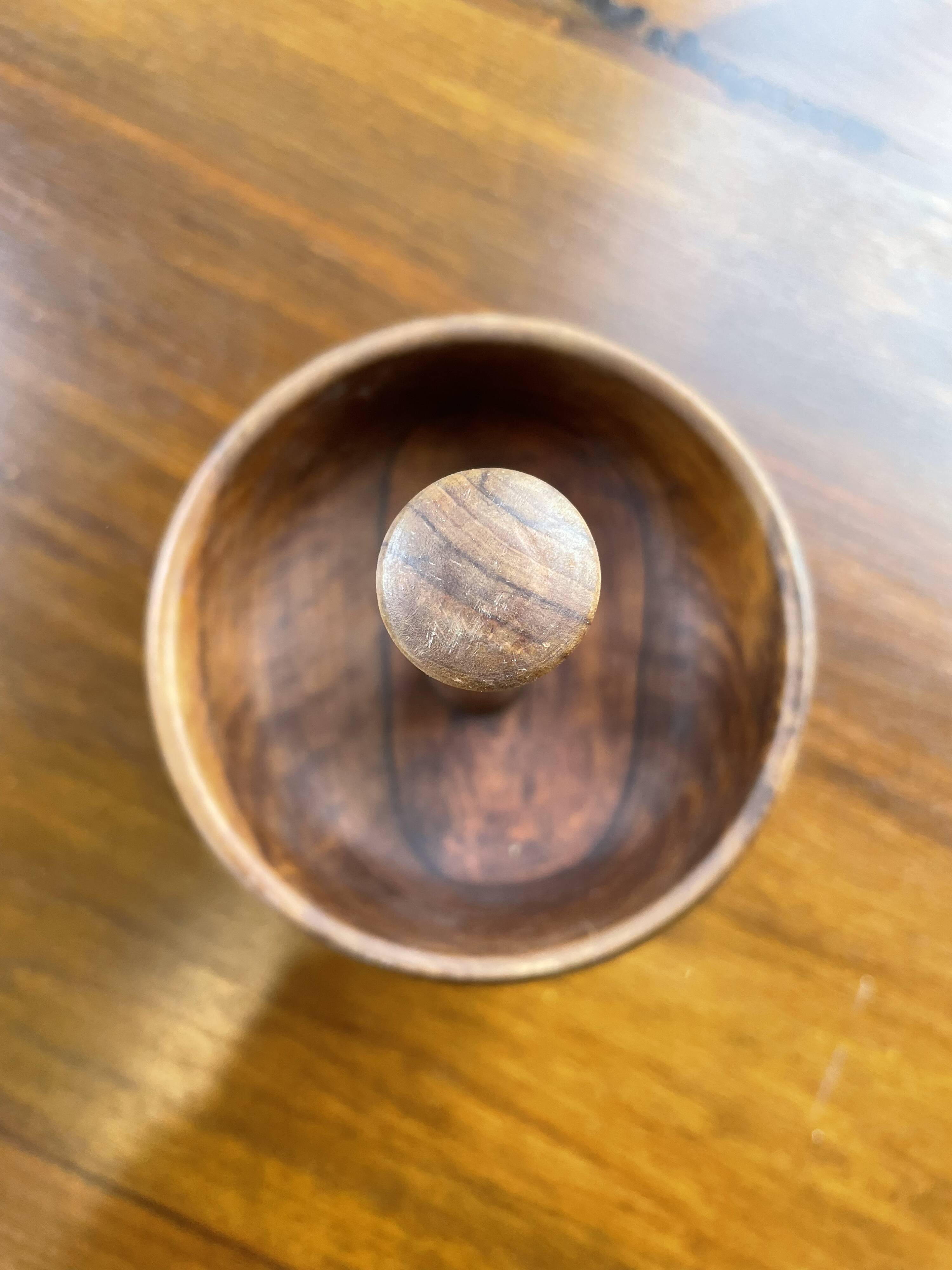 Wooden cocktail dish