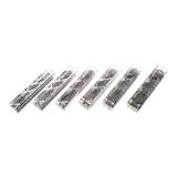 Set of 6 rectangular shaped lead crystal knife holders