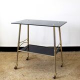 Vintage black and gold service